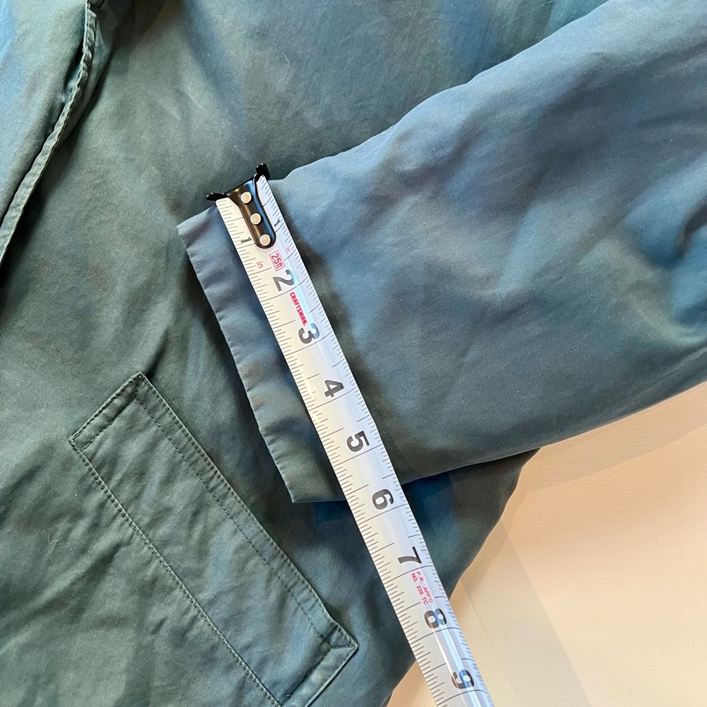 London Fog Vintage Green Coat Puffer Pockets Women’s Small Dark Sage - Picture 11 of 15